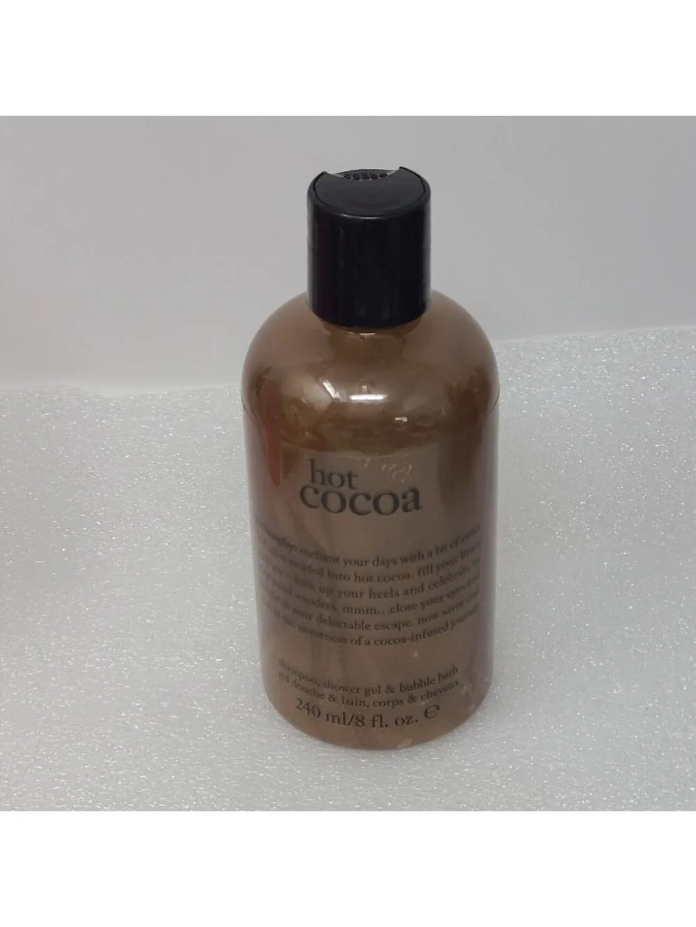 Philosophy Hot Cocoa Shampoo Shower Gel & Bubble Bath 8 oz 3 in 1